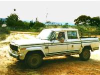 Antonio Castillo in his old car